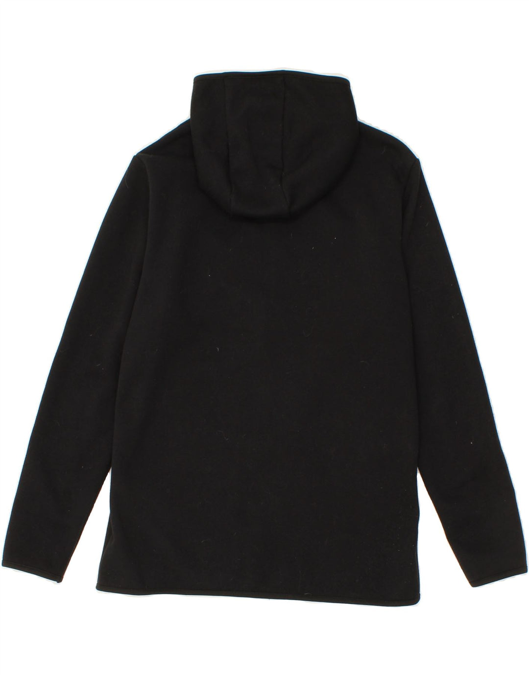 ELLESSE Womens Zip Hoodie Sweater UK 14 Medium Black Polyester Vintage Ellesse and Second-Hand Ellesse from Messina Hembry 