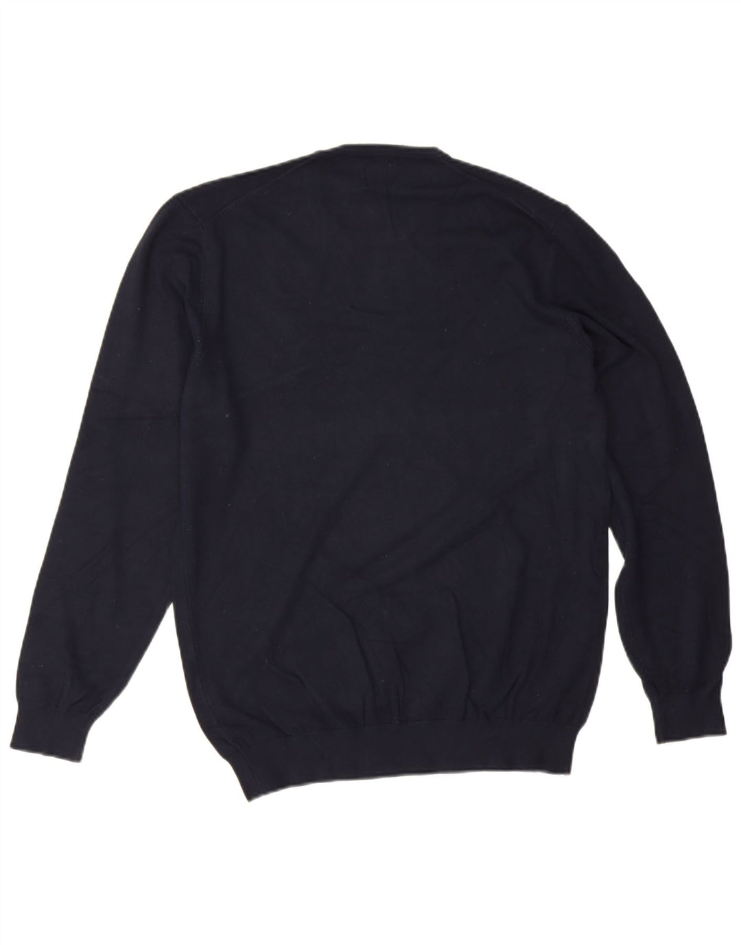 Zara Hombre Jersey Cuello Redondo Viscosa Azul Marino Medio