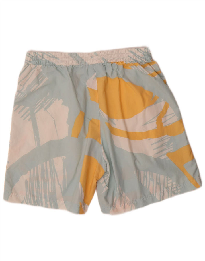 Adidas Pantalones cortos deportivos con estampado abstracto para hombre Poliéster azul medio