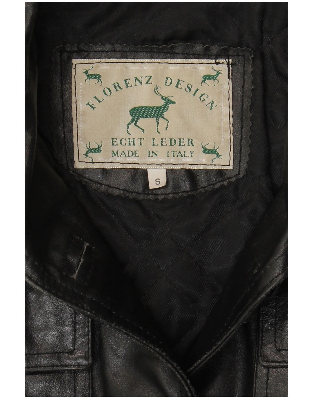 Vintage mujer chaqueta de cuero Reino Unido 10 pequeño cuero negro