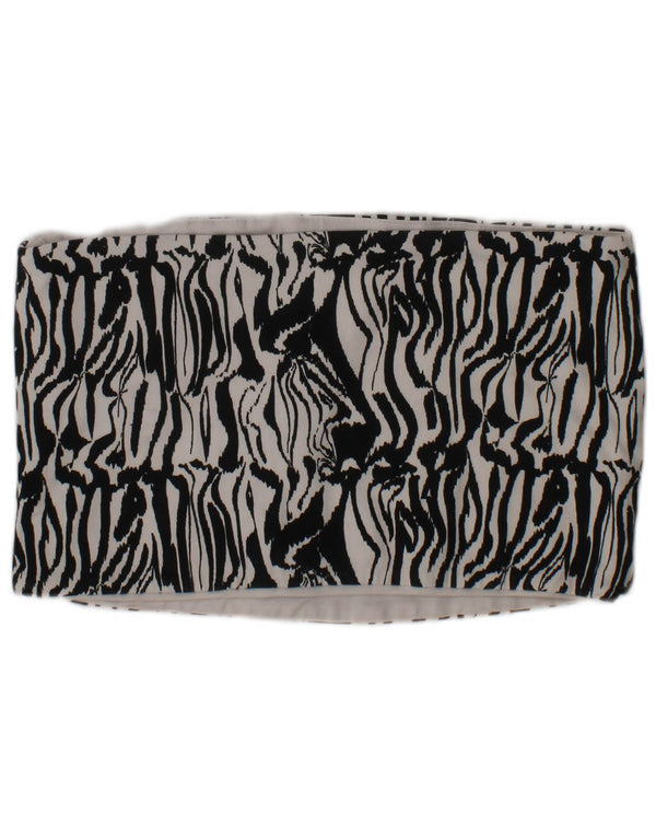 Fila Mujer Sujetador Deportivo Sin Tirantes Top Pequeño Blanco Animal Print Algodón Deportes