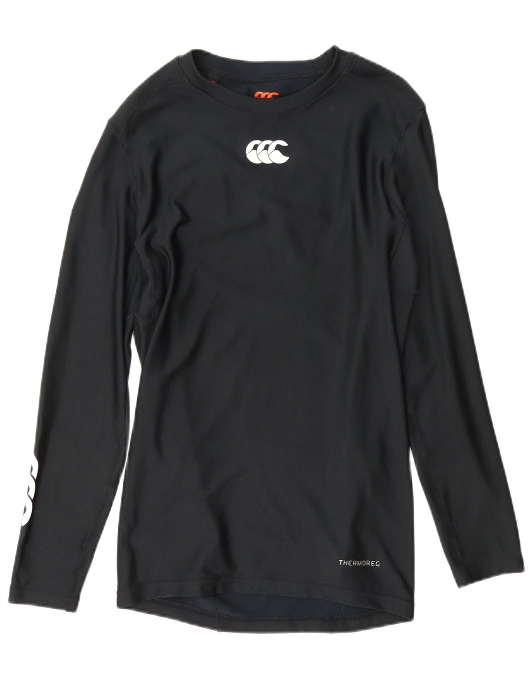 Canterbury Top gráfico para mujer manga larga UK 40 XL Poliéster negro