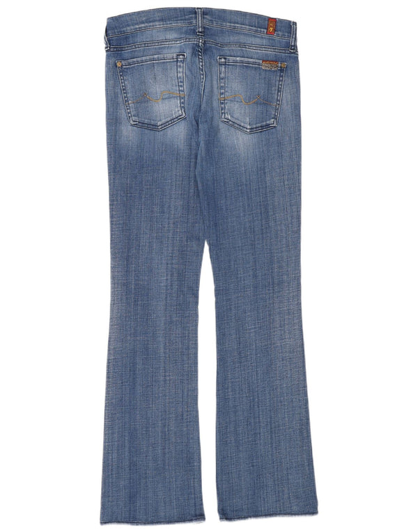 7 For All Mankind Vaqueros ajustados con corte tipo bota para mujer W28 L32 Azul