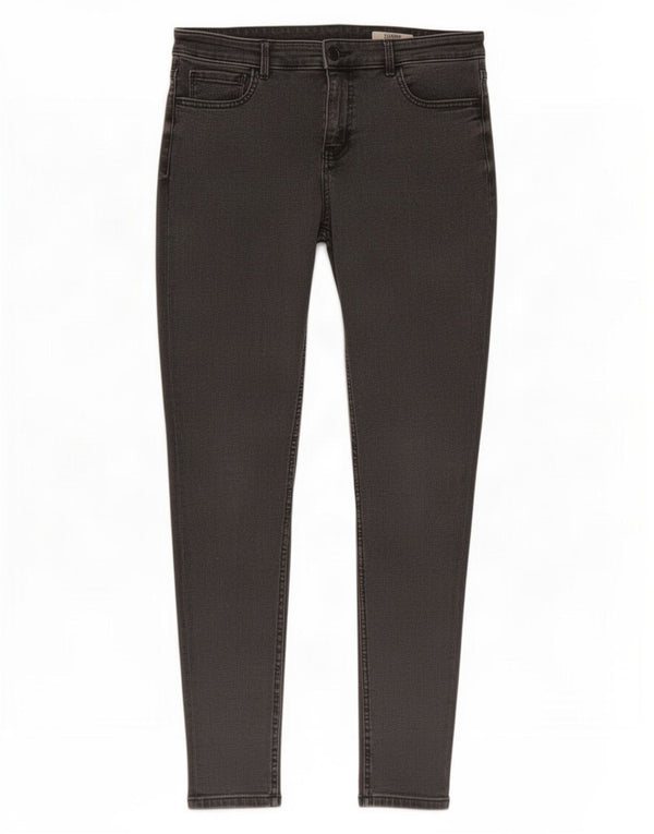 Marks & Spencer Vaqueros pitillo para mujer UK 14 Large W30 L29 Algodón gris