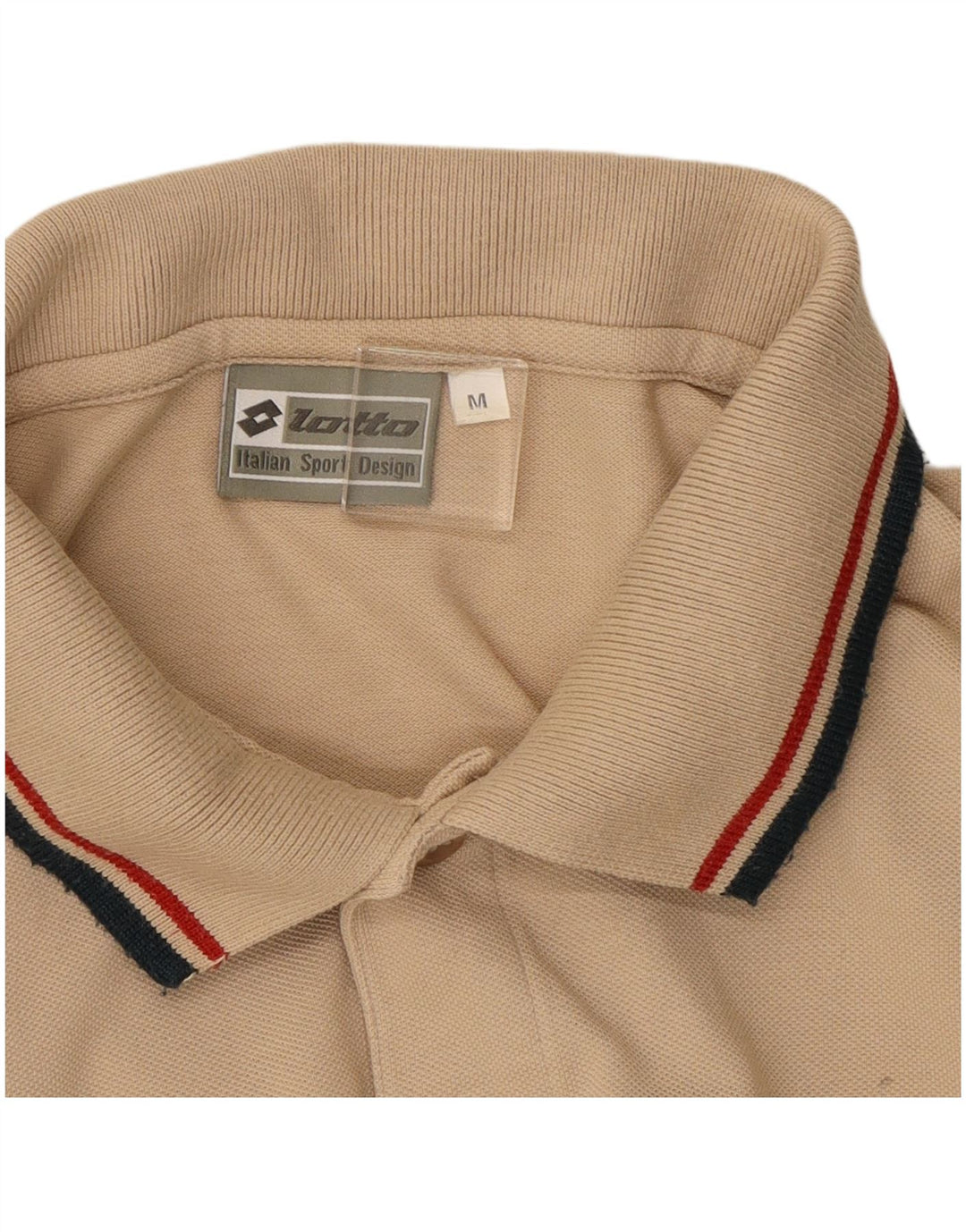 Lotto Polo De Manga Larga De Algodón Beige Medio Hombre