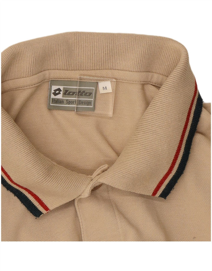 Lotto Polo De Manga Larga De Algodón Beige Medio Hombre