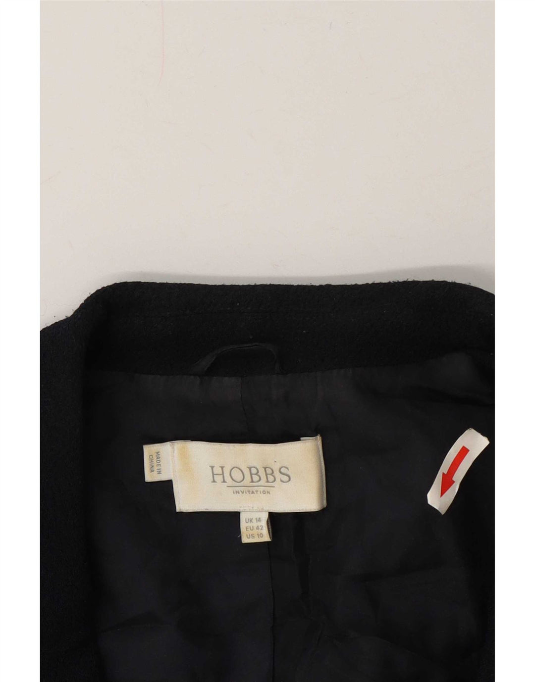 Hobbs Chaqueta Blazer de 2 Botones para Mujer UK 40 Grande Poliéster Azul Marino