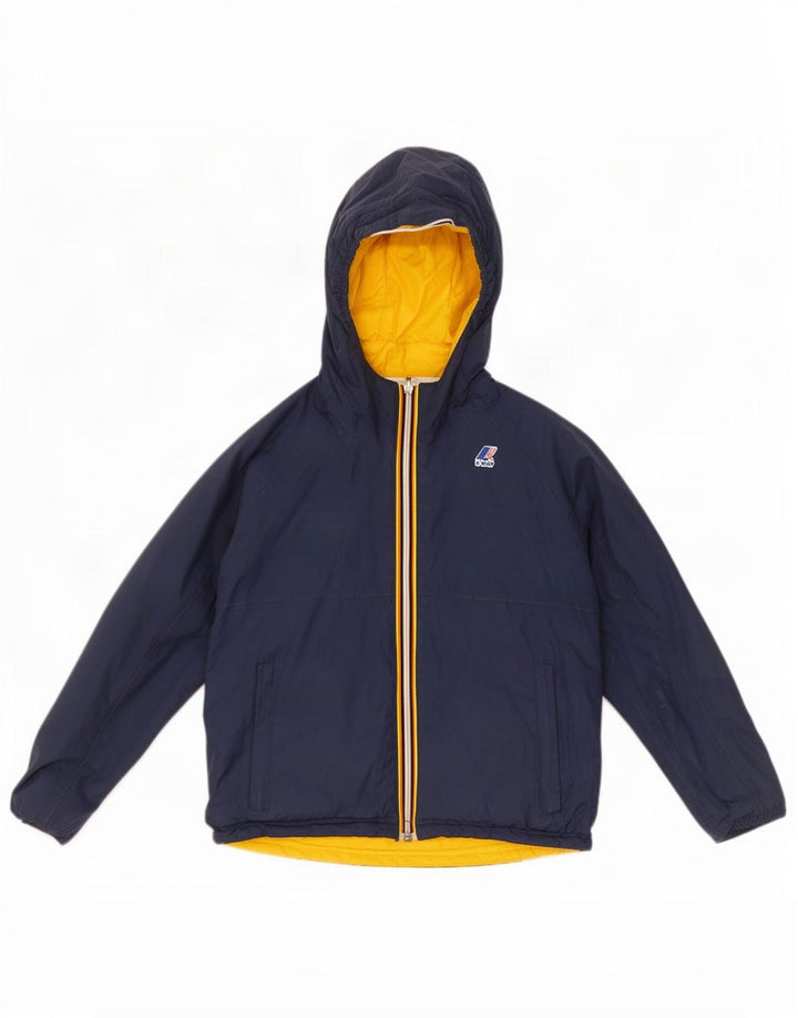 K-Way Chaqueta Reversible Con Capucha Niño 9-10 Años Azul Marino Poliamida