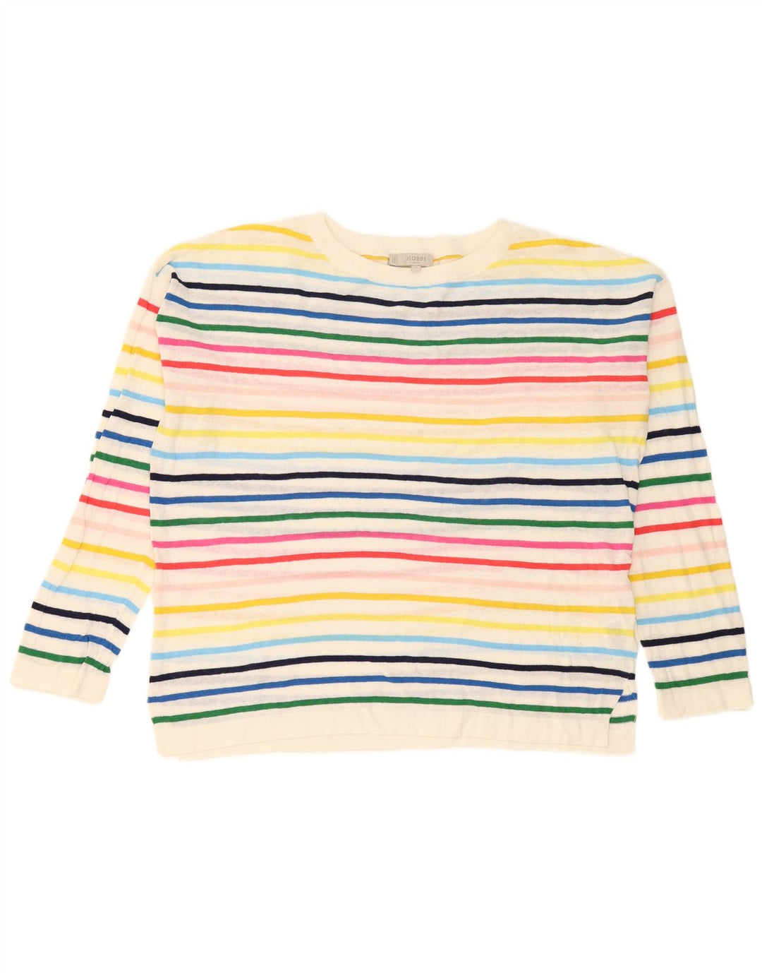 Hobbs Jersey con Cuello Barco para Mujer UK 40 Mediano Rayas Multicolores