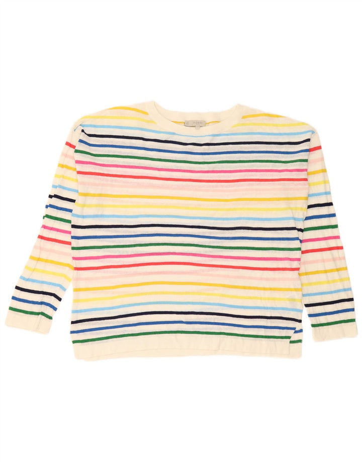 Hobbs Jersey con Cuello Barco para Mujer UK 40 Mediano Rayas Multicolores