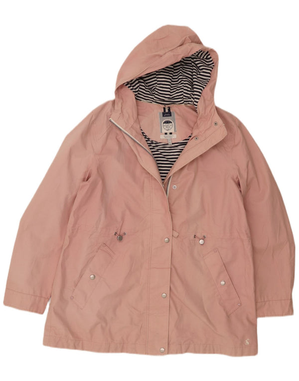 Chubasquero con capucha para mujer Joules UK 44 Grande Algodón rosa