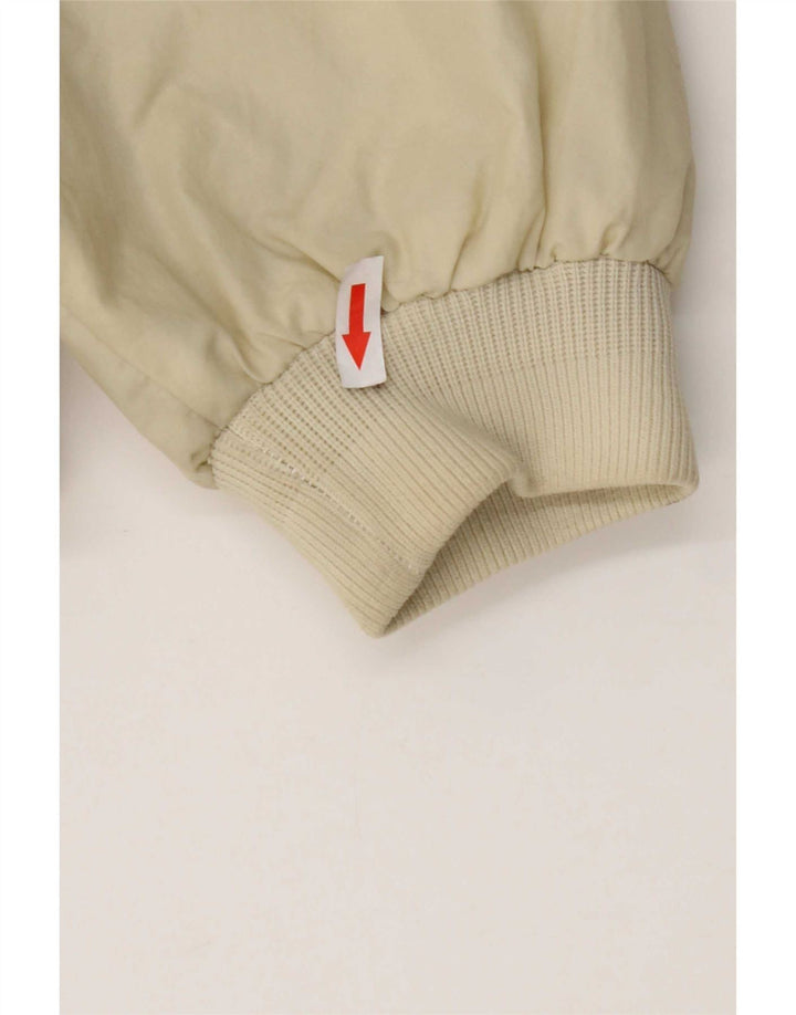 Slam Chaqueta Bomber con Capucha para Hombre UK 44 2XL Nylon Blanco Roto