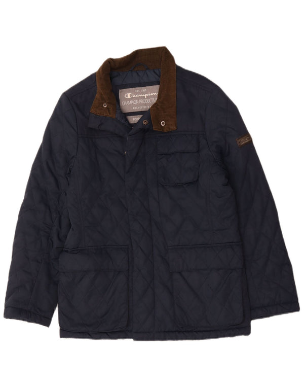 Champion Chaqueta acolchada para hombre UK 36 Small Azul marino