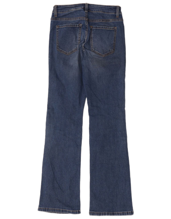 Marks & Spencer Vaqueros acampanados para mujer UK 8 Smal W28 L29 Algodón azul
