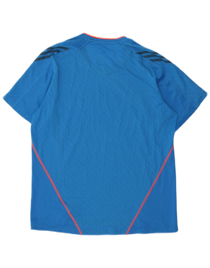 ADIDAS Camiseta Climalite para hombre Top poliéster azul grande