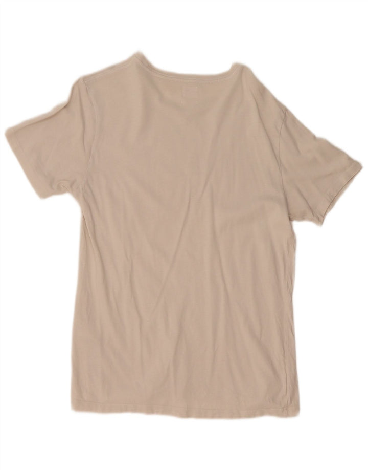 Levi's Camiseta de corte estándar para hombre de algodón blanco roto medio