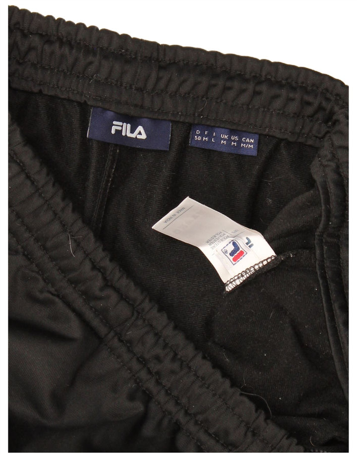 Fila Pantalones de chándal para mujer UK 44 Mediano Negro Colorblock Poliéster