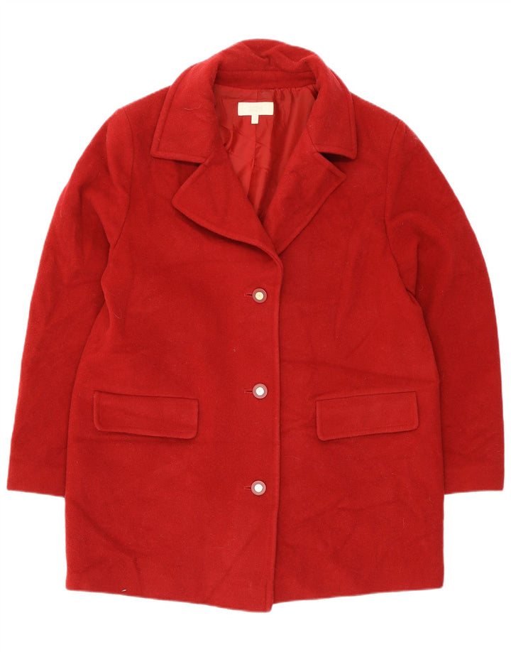 Marks & Spencer Abrigo para mujer Reino Unido 46 Lana roja grande