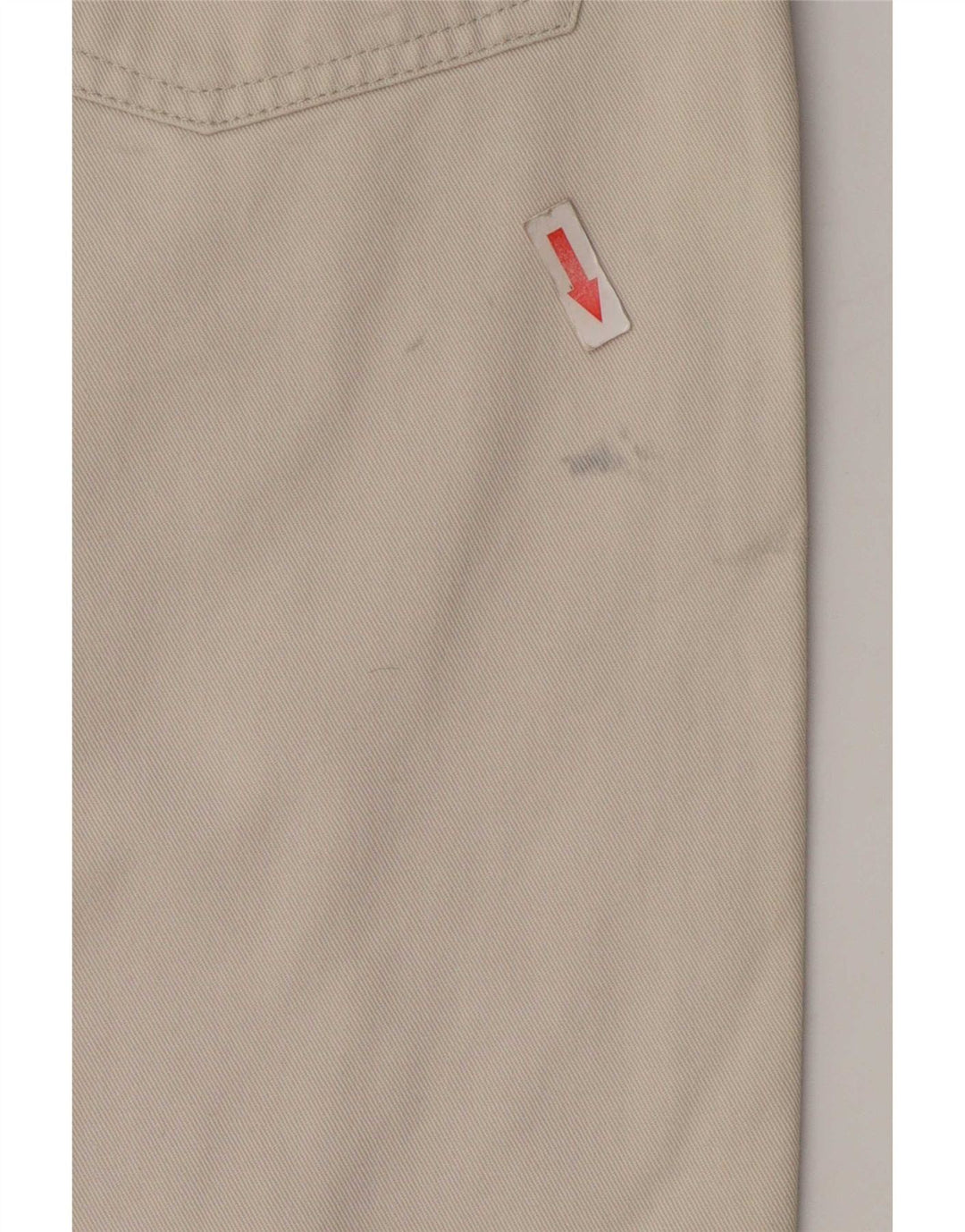 Dickies Mujer Vaqueros Cortos Medianos W30 Algodón Blanco