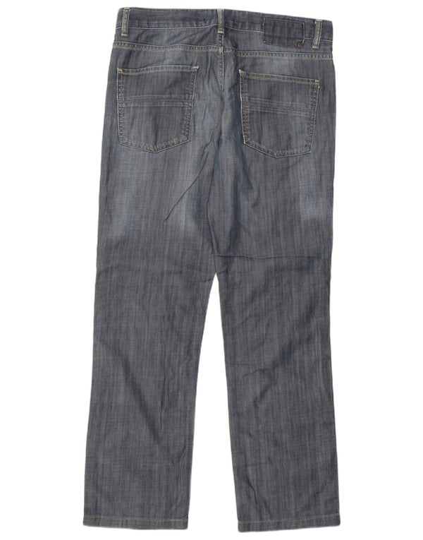 Zara Jeans rectos para hombre EU 42 Large W32 L30 Algodón azul