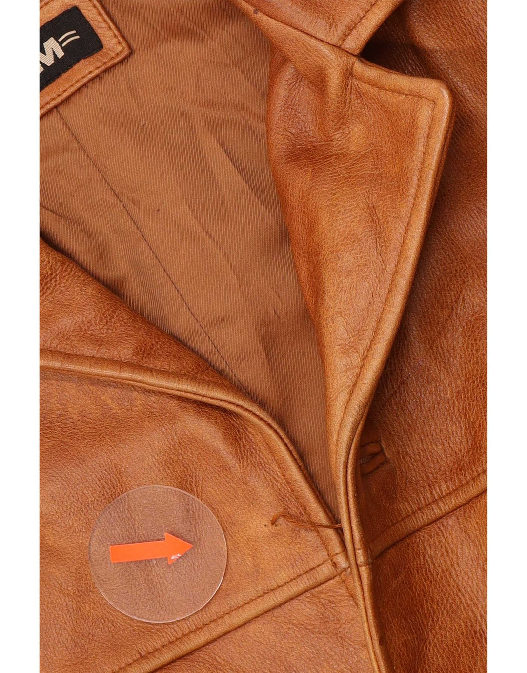 Chaqueta de cuero vintage para hombre EU 48 Marrón medio clásico