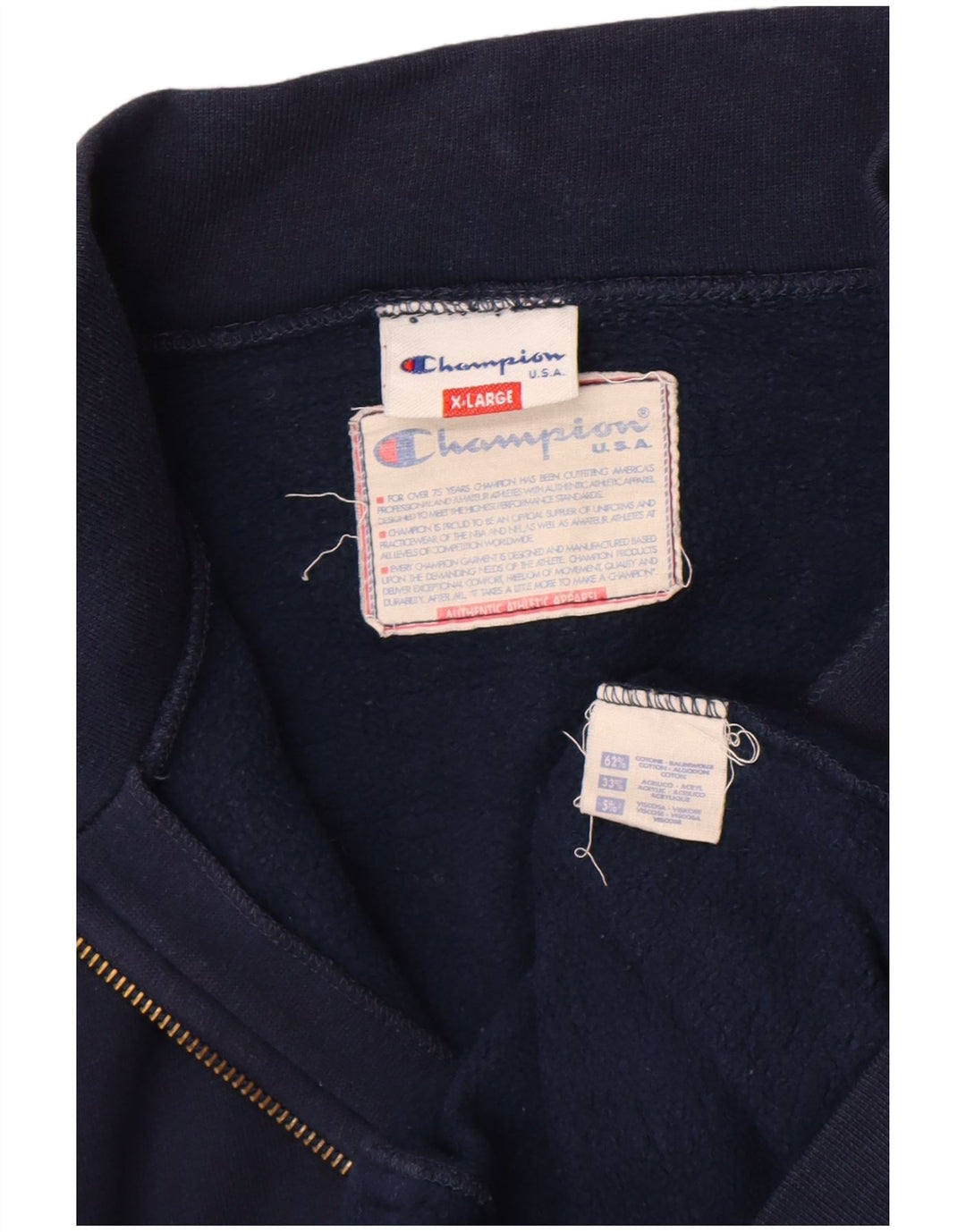 Champion Chaqueta De Chándal Para Hombre XL Algodón Azul Marino