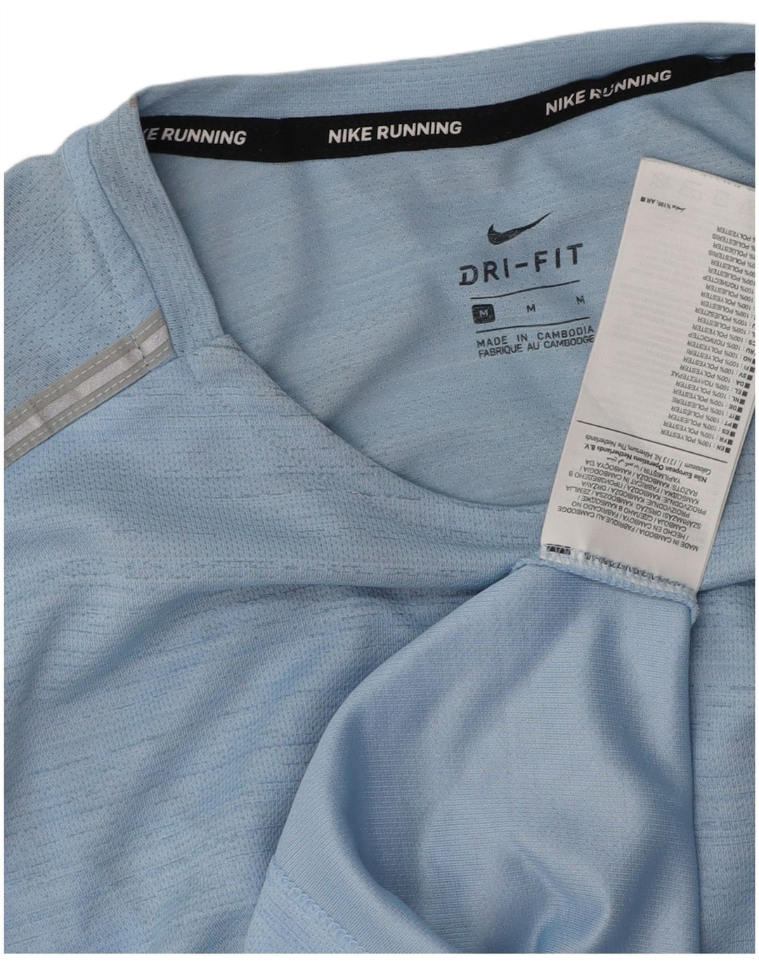 Camiseta Nike Dri Fit para hombre Top poliéster azul medio