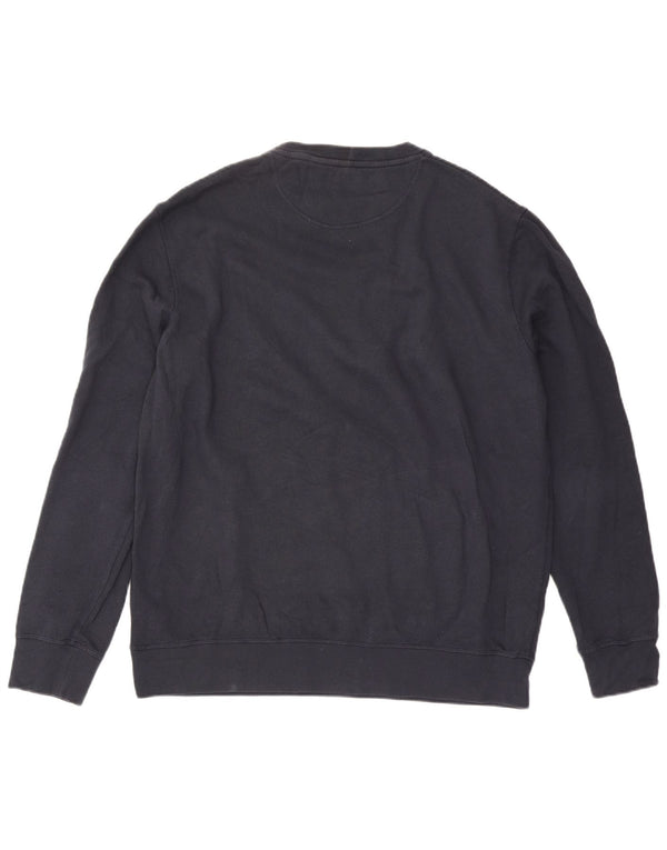 Barbour Hombre Sudadera Gráfica Jumper 2XL Azul Marino Algodón