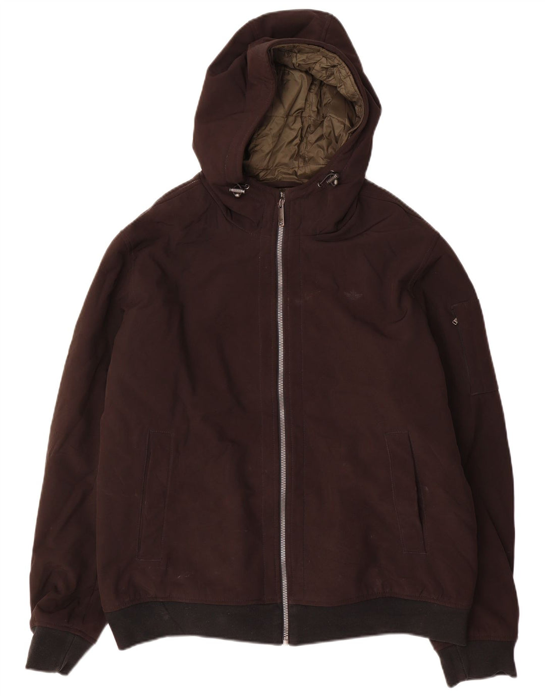 Dockers Chaqueta Bomber con Capucha para Hombre UK 42 XL Poliéster Negro