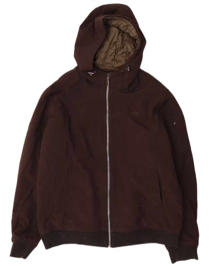 Dockers Chaqueta Bomber con Capucha para Hombre UK 42 XL Poliéster Negro