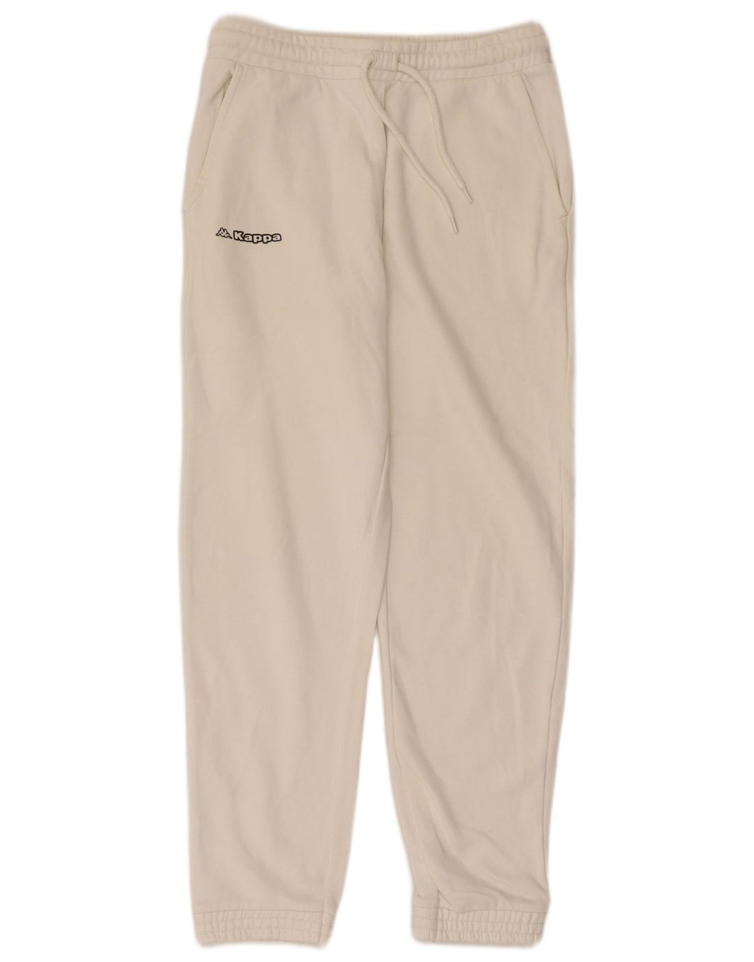 KAPPA Pantalones de Chándal para Hombre Joggers Small Blanco Algodón