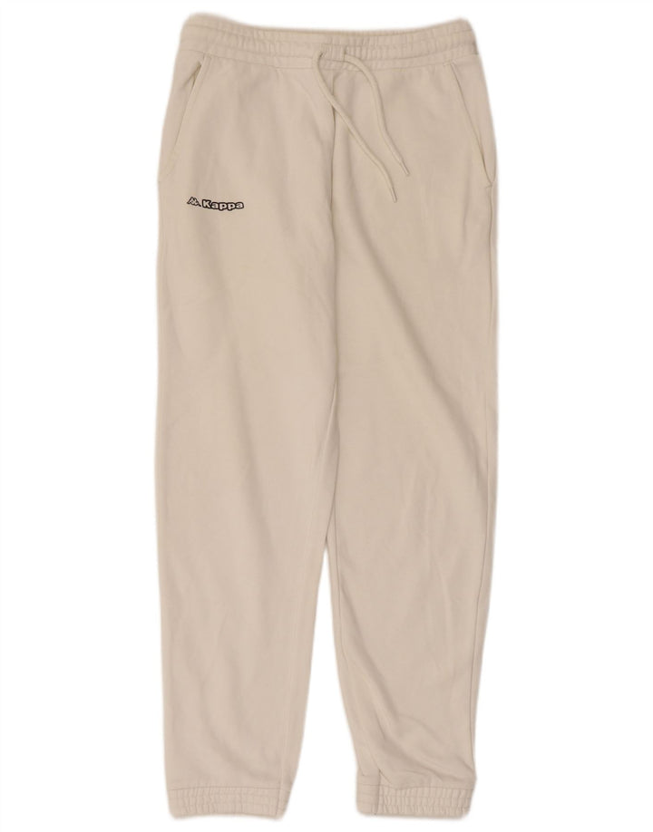 KAPPA Pantalones de Chándal para Hombre Joggers Small Blanco Algodón