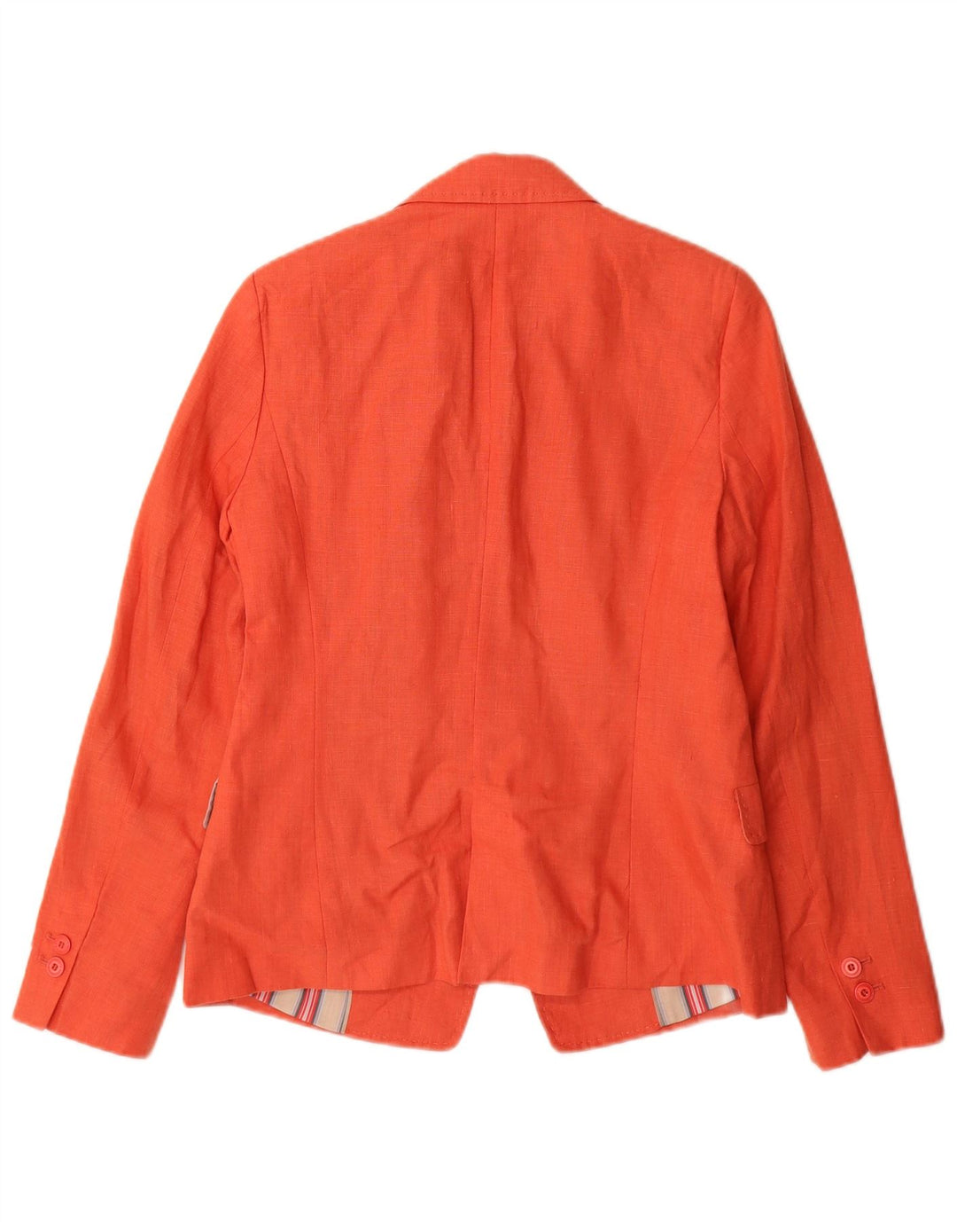 Zara Chaqueta Blazer De 1 Botón para Mujer UK 42 Naranja Mediana
