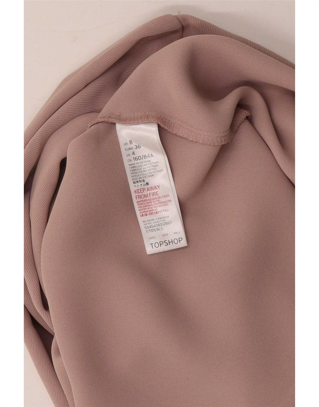 Topshop Chaqueta tipo blazer abierta para mujer UK 8 Small Poliéster rosa