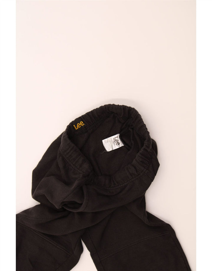 LEE Boys Tracksuit Trousers Joggers 10-11 Years Medium Black Cotton Vintage Lee and Second-Hand Lee from Messina Hembry 