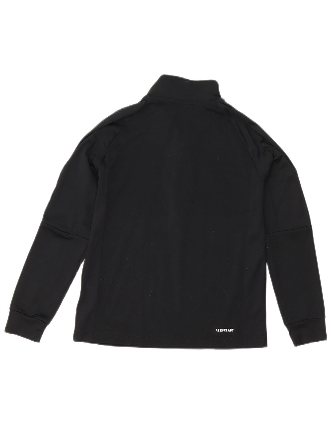 Adidas - Chándal Aeroready con cremallera y cuello para niños, 9-10 años, negro