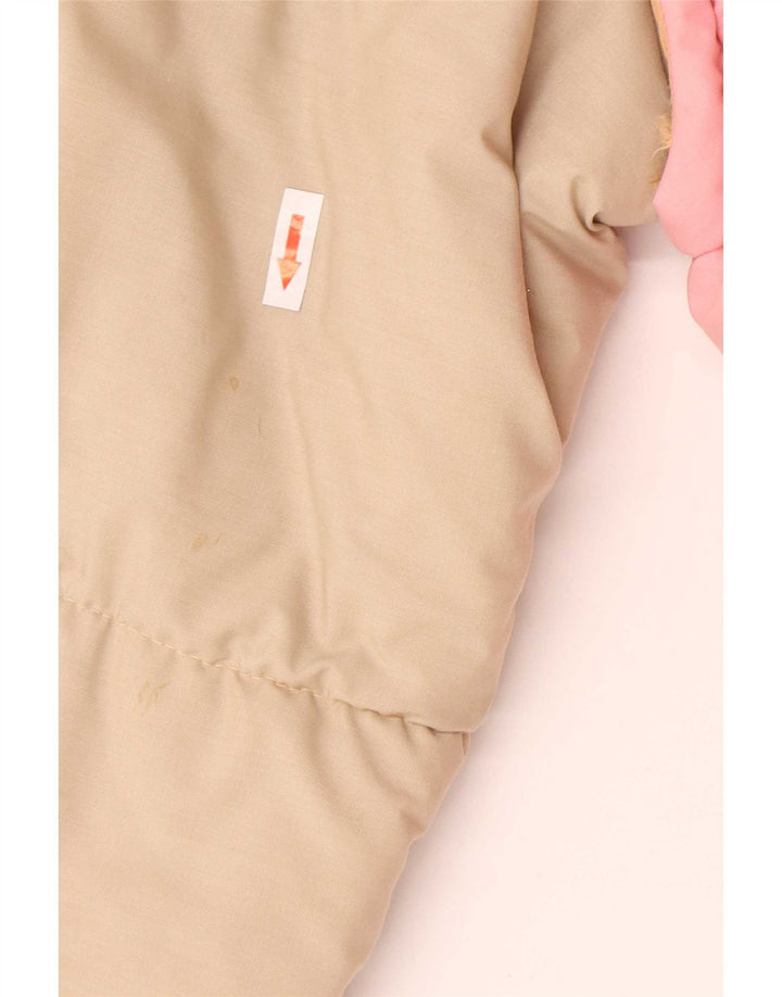 Chaqueta acolchada vintage para hombre IT 48 Algodón color block rosa medio