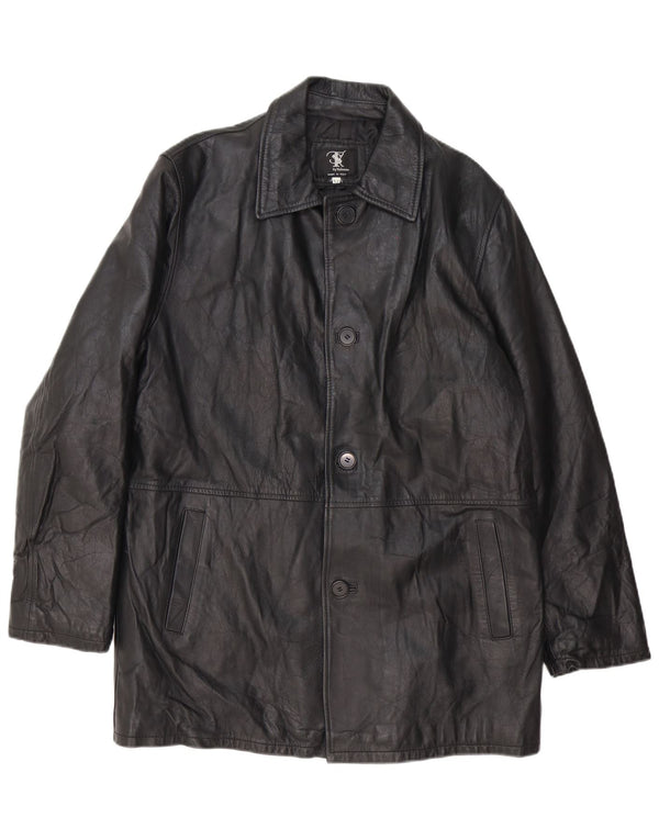 Lavorazione Artigiana Abrigo de piel para hombre IT 52 XL Negro
