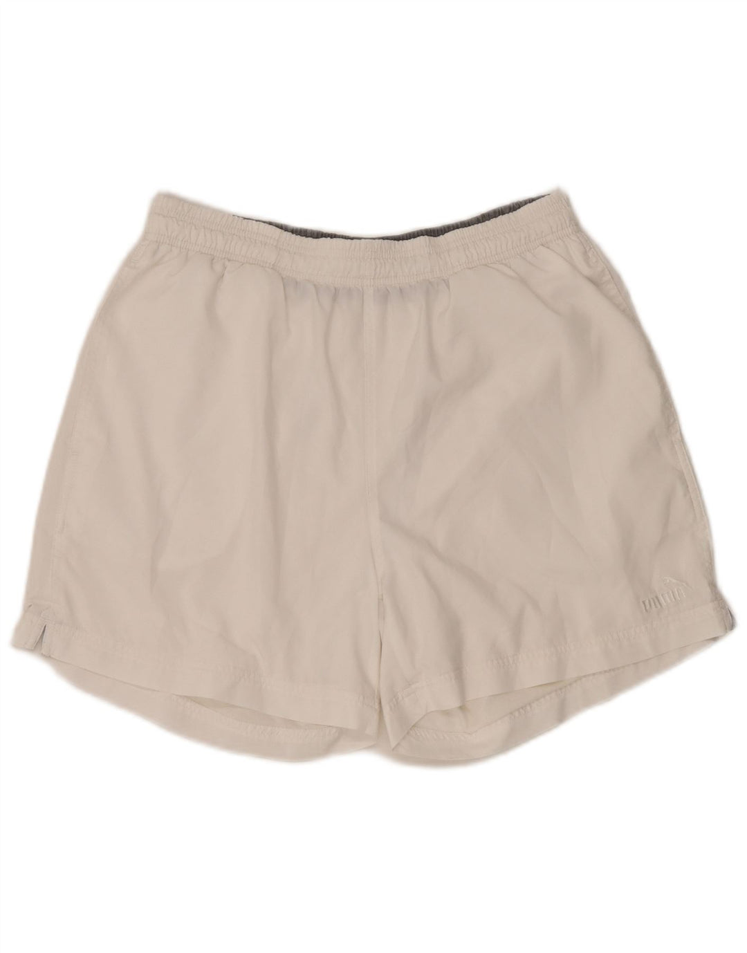 Puma Pantalones cortos deportivos para hombre poliéster blanco grande