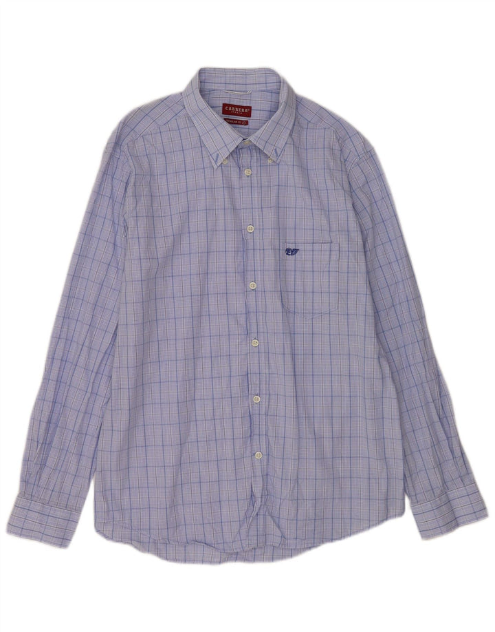 Camisa Carrera Regular Fit para hombre XL Blue Check