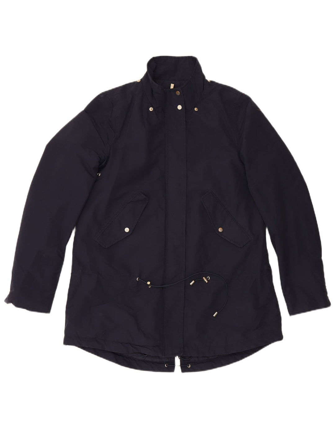 Mango Mujer Parka Chaqueta UK 10 Small Azul Marino