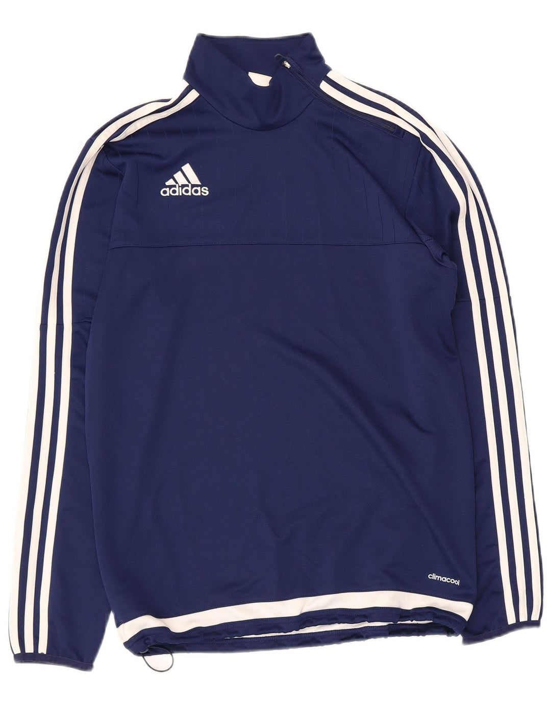 Adidas Mens Climacool Jersey Chándal Top Pequeño Azul Marino Colorblock
