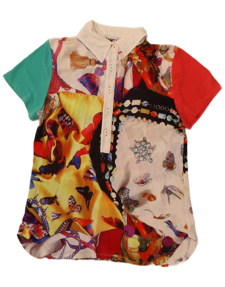 BAGARRY Blusa tipo jersey para mujer UK 12 Medium Multicolor Patchwork