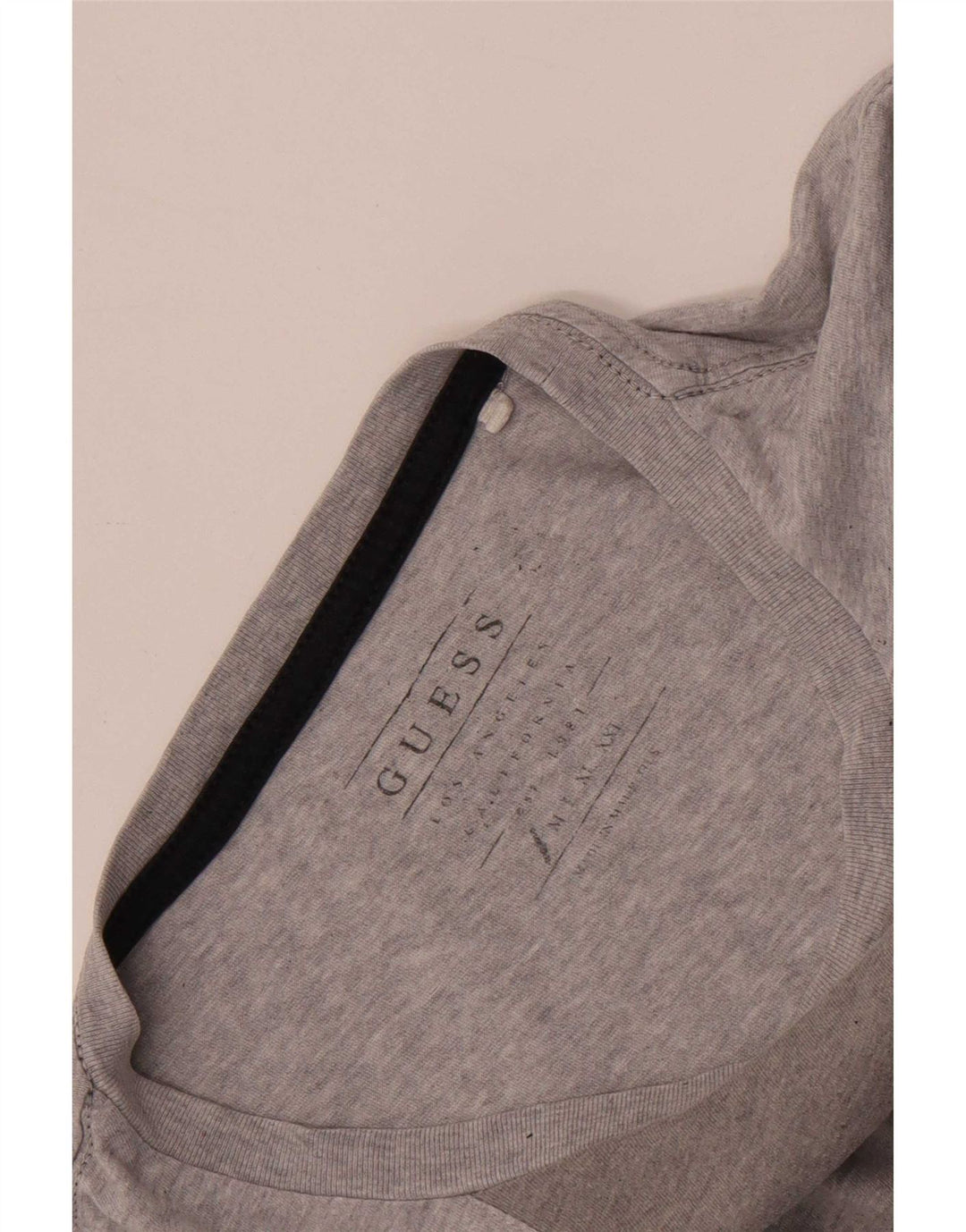 Guess Camiseta Gráfica Para Hombre Top Pequeño Gris