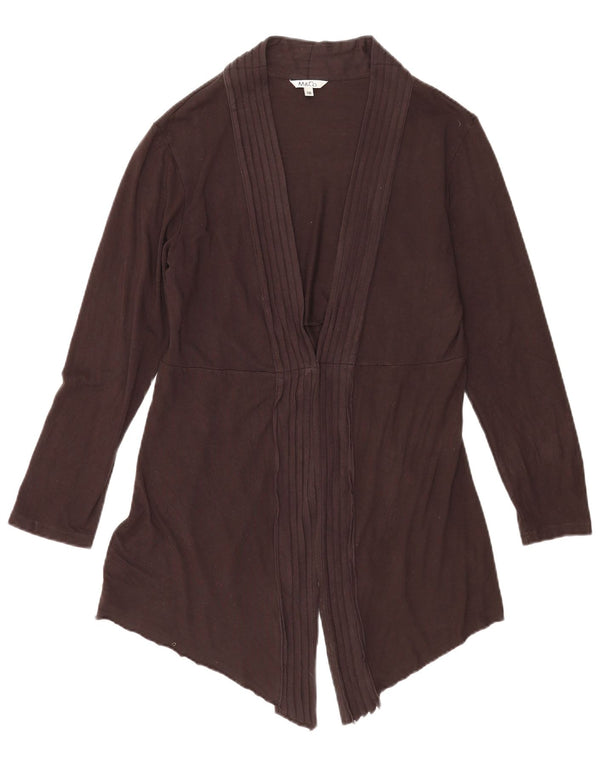 M&Co Suéter tipo cárdigan abierto para mujer UK 40 XL Viscosa marrón