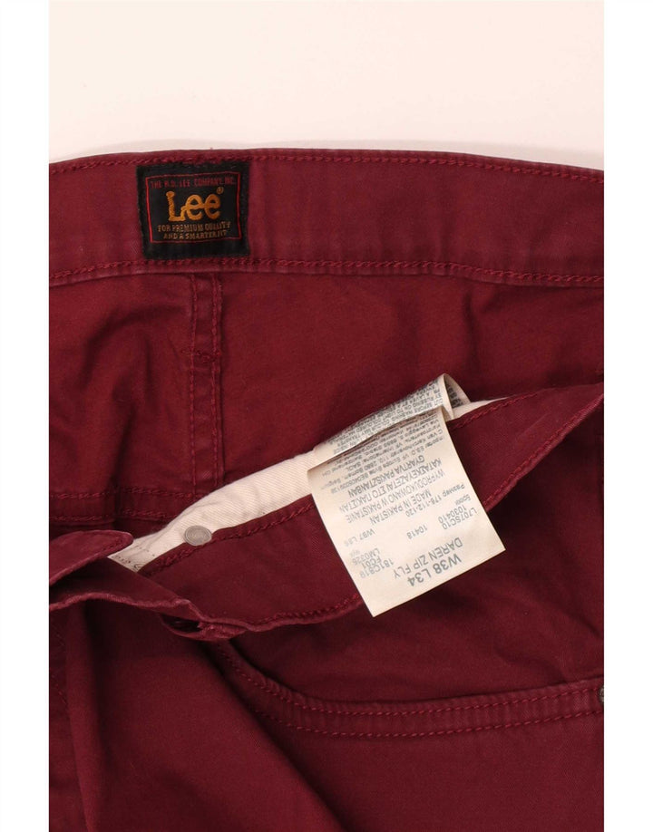 Lee Pantalones Cortos Casuales para Hombre W38 XL Algodón Granate