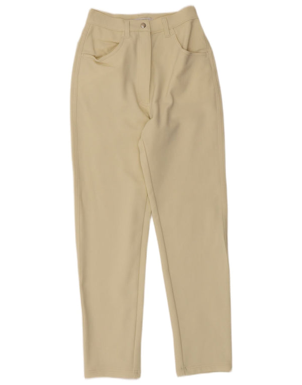 Penny Black Pantalones casuales de cintura alta para mujer UK 8 Small W22 L27 Amarillo