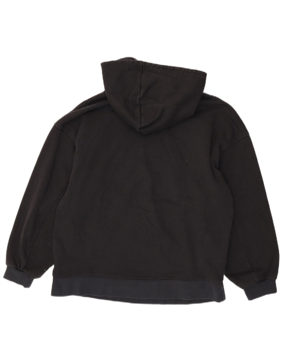 ADIDAS Jersey con capucha extragrande para mujer Reino Unido 10 Pequeño algodón floral negro