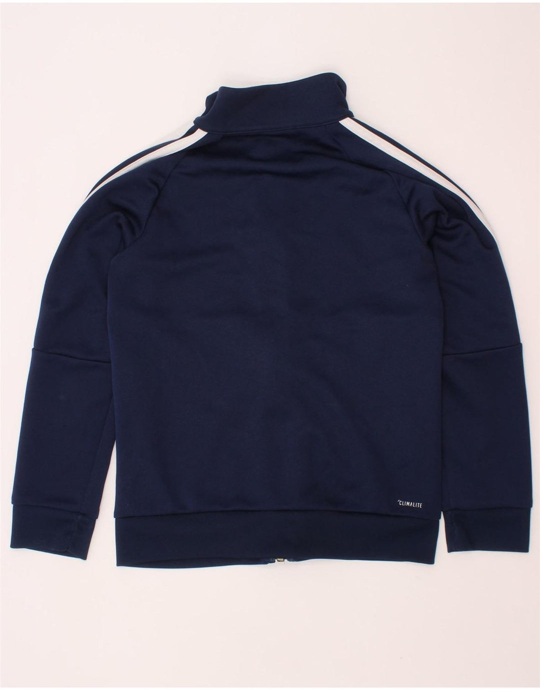 ADIDAS Chicos Climalite Chándal Top Chaqueta 7-8 Años Azul Marino Poliéster