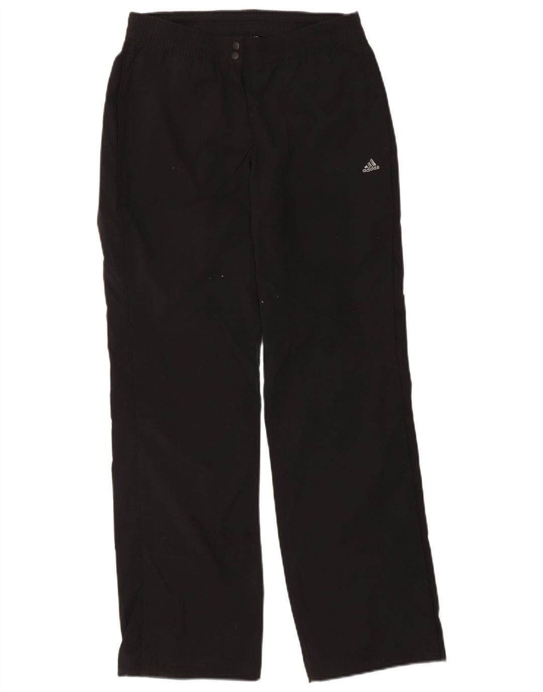Adidas Mujer Climalite Chándal Pantalones UK 10 Pequeño Negro Poliéster
